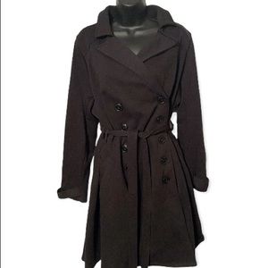 TORRID Slub Trench Coat Black